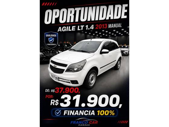 CHEVROLET AGILE 1.4 MPFI LT 8V FLEX 4P MANUAL CHEVROLET AGILE 1.4 MPFI LT 8V FLEX 4P MANUAL